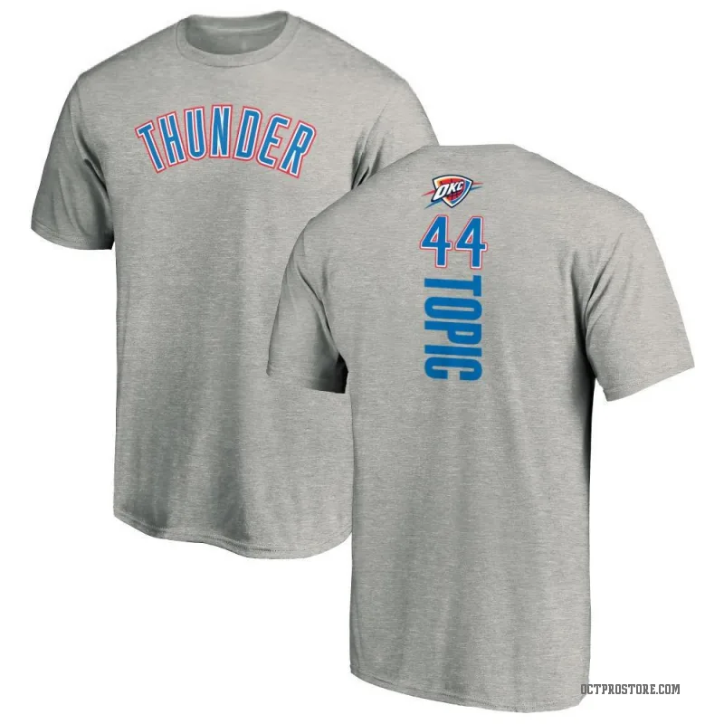 Nikola Topic Men's Oklahoma City Thunder Ash Backer T-Shirt