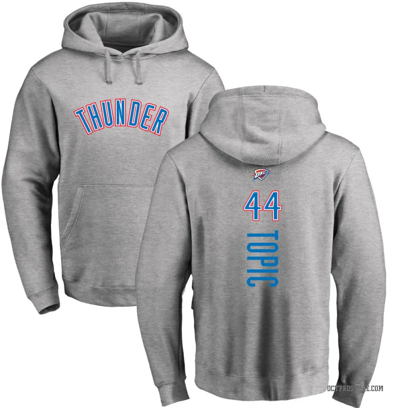 Nikola Topic Men's Oklahoma City Thunder Branded Ash Backer Pullover Hoodie