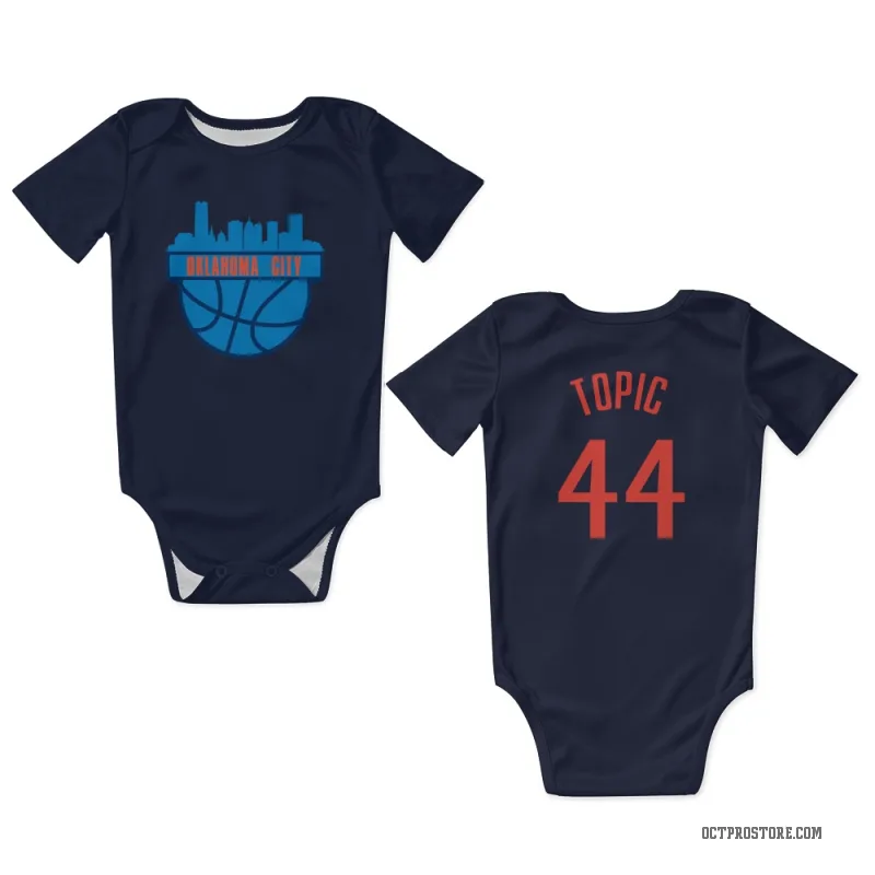 Nikola Topic  Navy Oklahoma City Thunder  Newborn & Infant Bodysuit