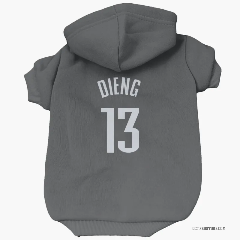 Ousmane Dieng  Black Oklahoma City Thunder  Cat & Dog Pet Hoodie