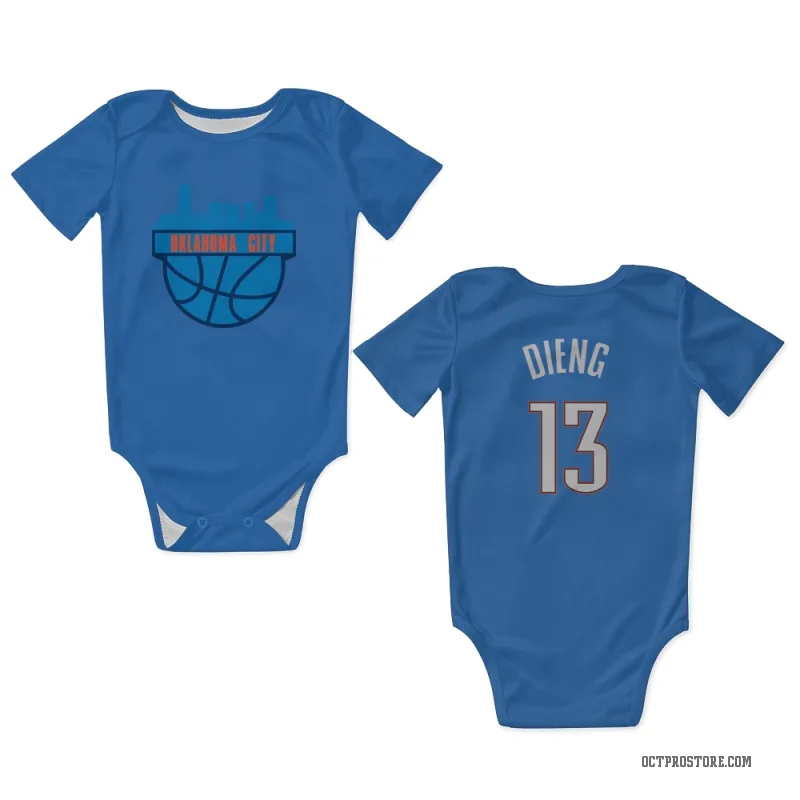 Ousmane Dieng  Blue Oklahoma City Thunder  Newborn & Infant Bodysuit