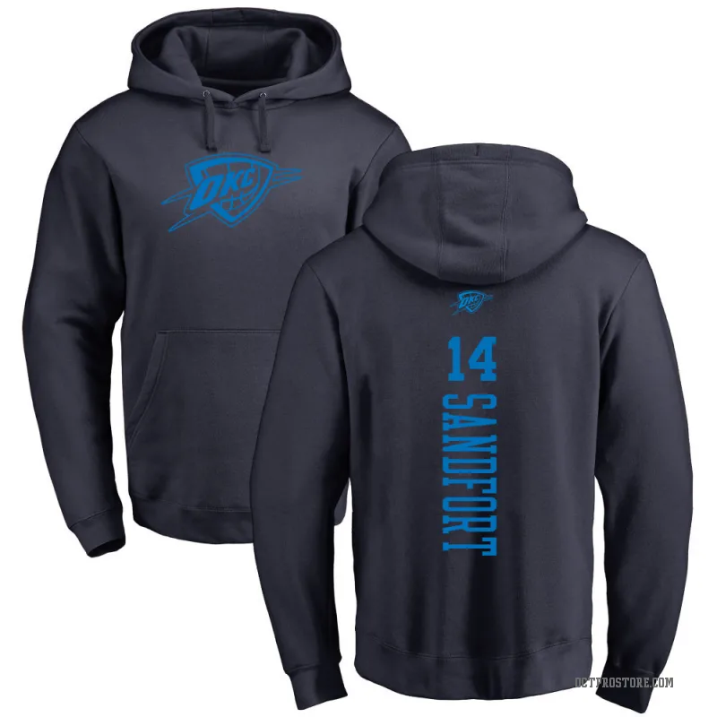 Payton Sandfort Youth Navy Oklahoma City Thunder Branded One Color Backer Pullover Hoodie