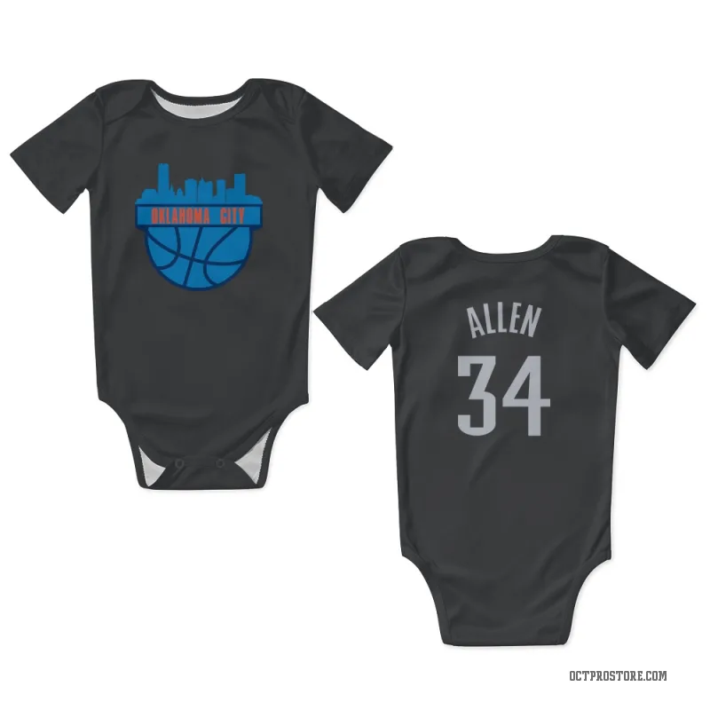 Ray Allen  Black Oklahoma City Thunder  Newborn & Infant Bodysuit
