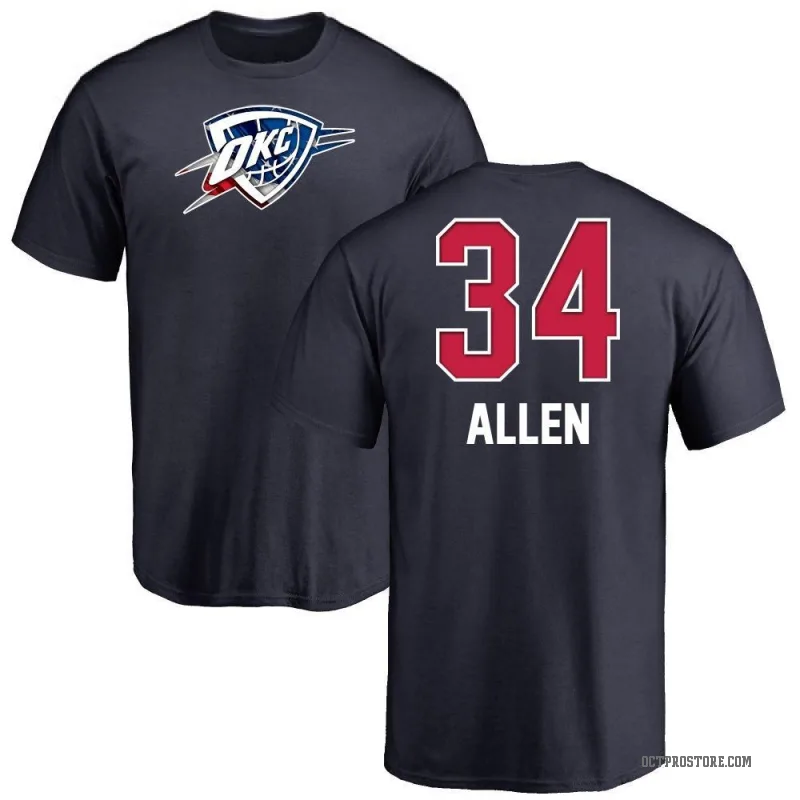 Ray Allen Men's Navy Oklahoma City Thunder Name and Number Banner Wave T-Shirt