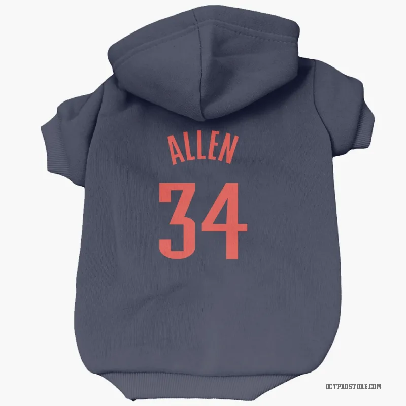 Ray Allen  Navy Oklahoma City Thunder  Cat & Dog Pet Hoodie