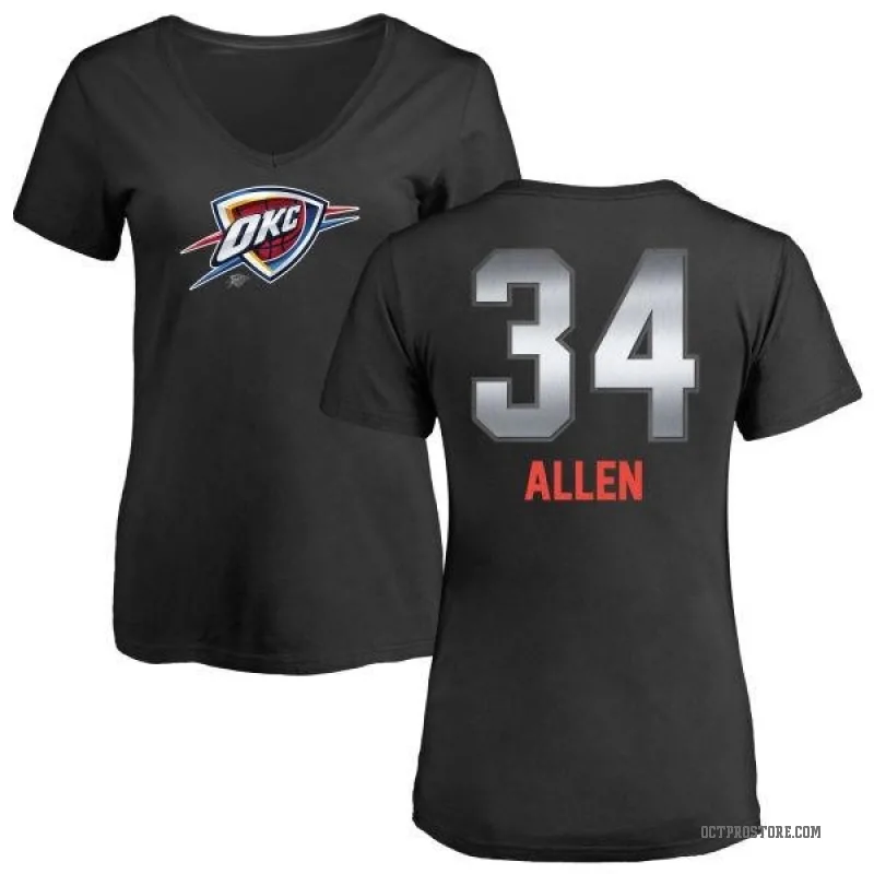 Ray Allen Women's Black Oklahoma City Thunder Midnight Mascot T-Shirt