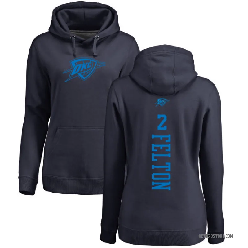 Raymond Felton Women's Navy Oklahoma City Thunder Branded One Color Backer Pullover Hoodie