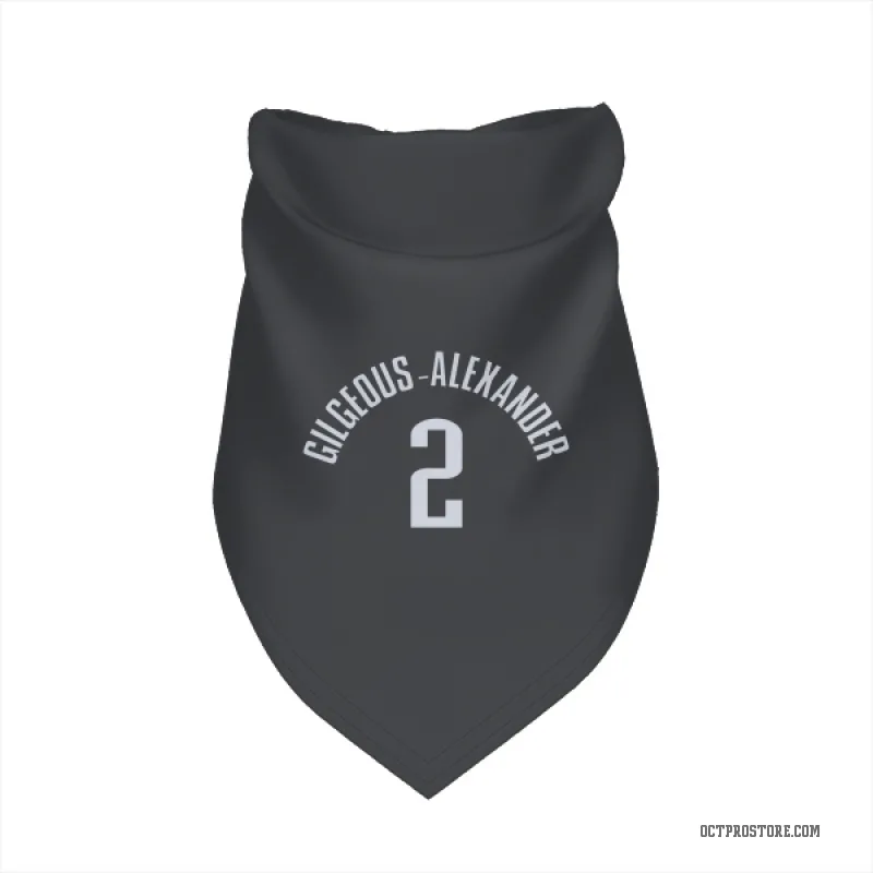 Shai Gilgeous-Alexander Black Oklahoma City Thunder Cat & Dog Pet Bandana