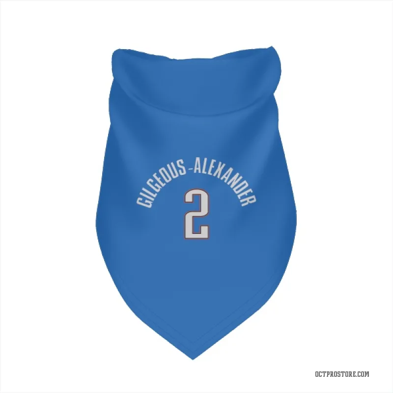 Shai Gilgeous-Alexander Blue Oklahoma City Thunder Cat & Dog Pet Bandana