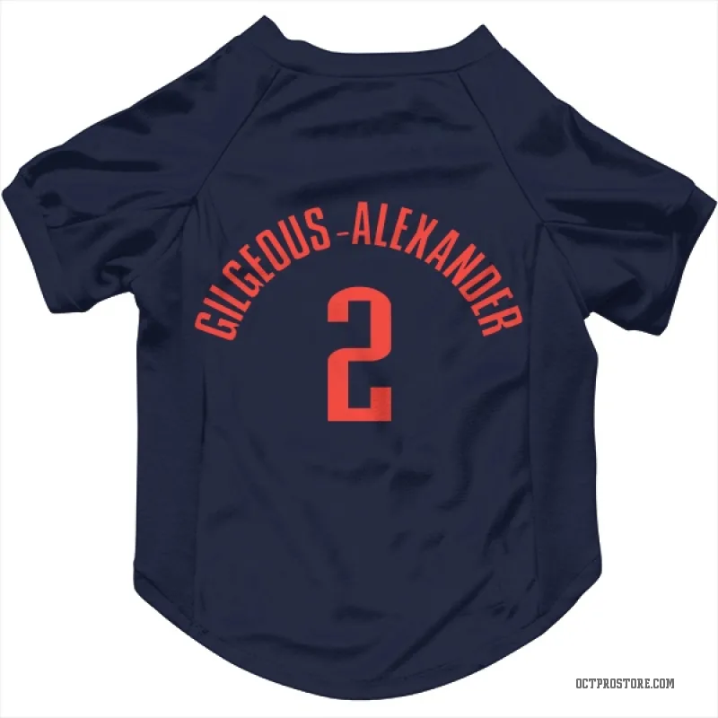Shai Gilgeous-Alexander Navy Oklahoma City Thunder Cat & Dog Pet Jersey