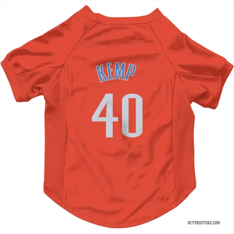 Shawn Kemp  Orange Oklahoma City Thunder  Cat & Dog Pet Jersey
