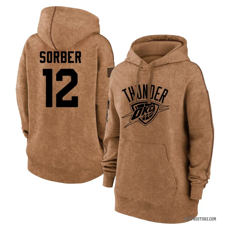Thomas Sorber Women's Brown Oklahoma City Thunder 2023 Salute to Service Pullover Hoodie