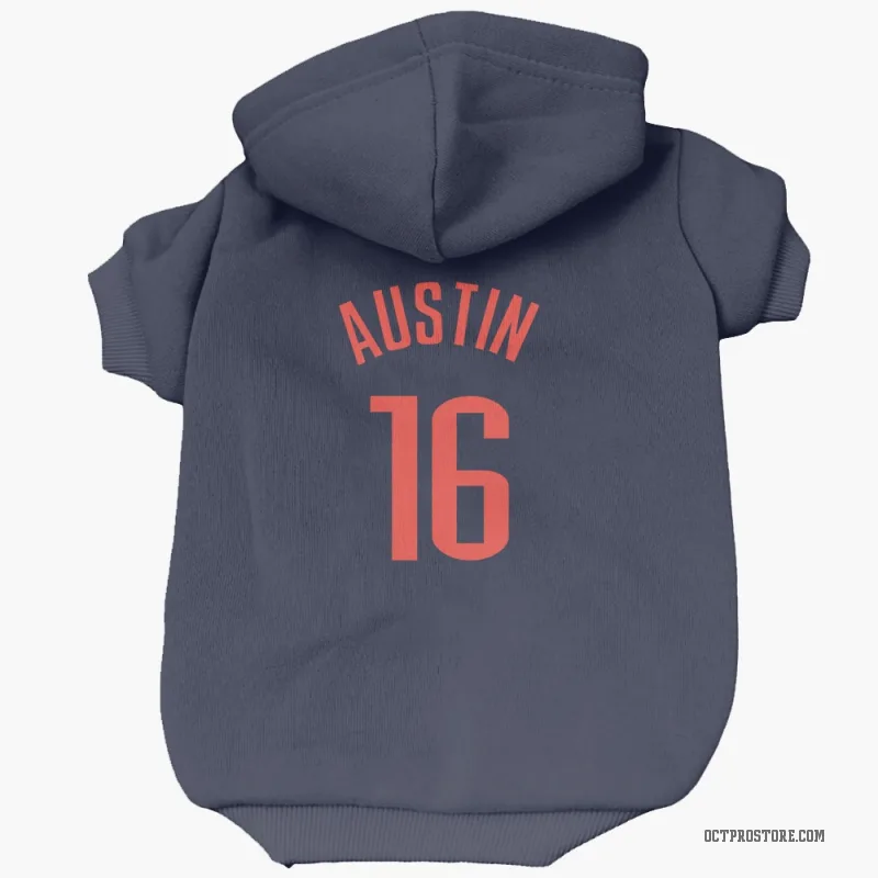 Zack Austin  Navy Oklahoma City Thunder  Cat & Dog Pet Hoodie