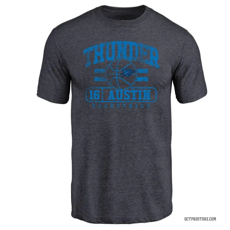 Zack Austin Youth Navy Oklahoma City Thunder Baseline T-Shirt